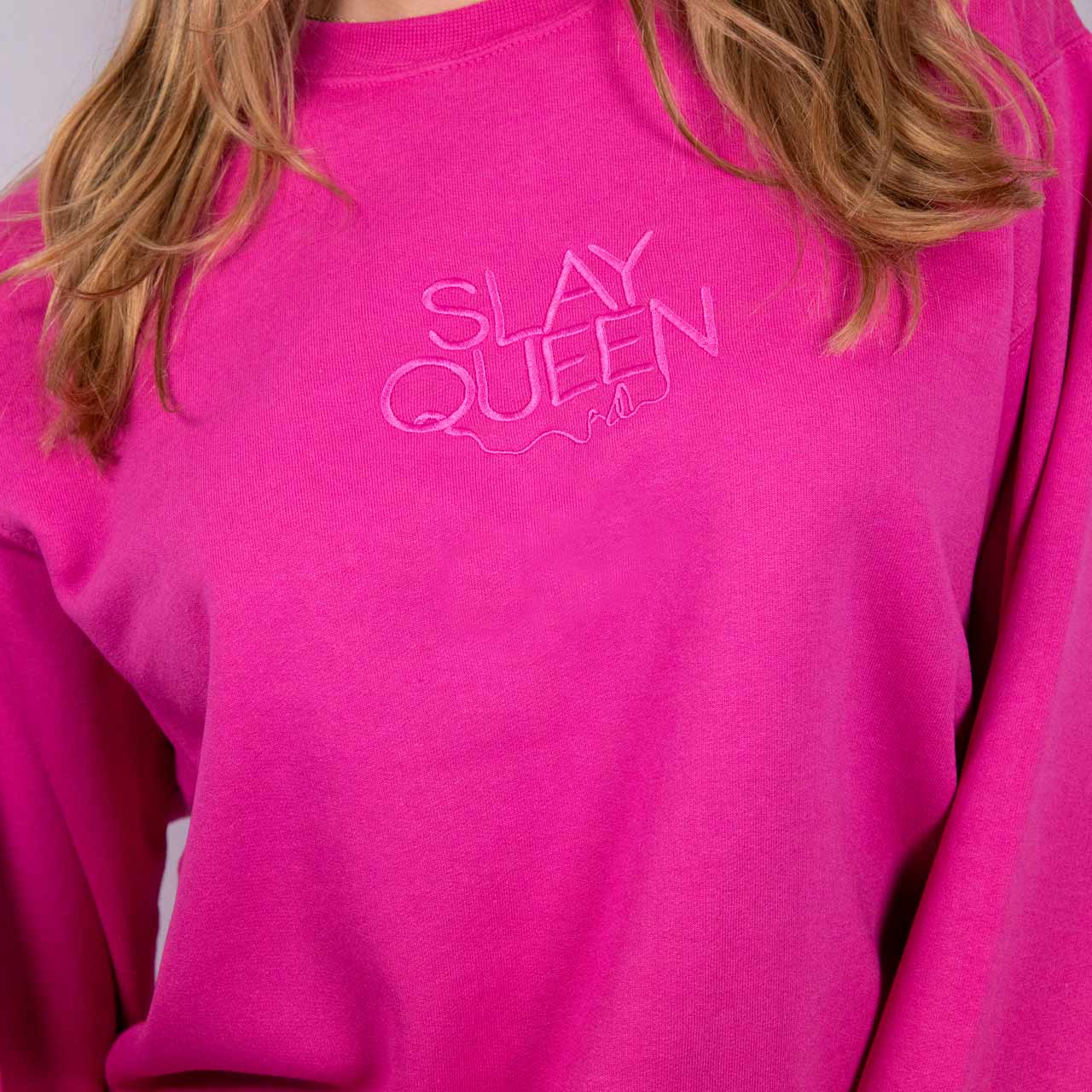 Sydney Morgan Slay Queen Embroidered Sweatshirt